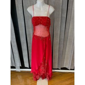 Red  Size 4 A-line dress